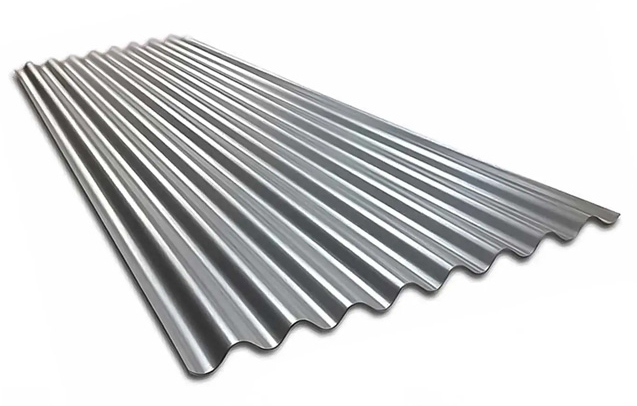 Galvanized corrugated steel plate